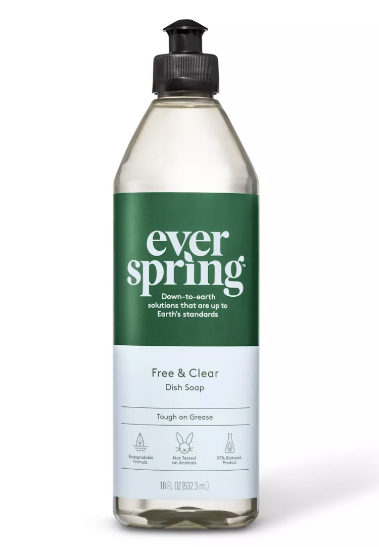 Everspring Free & Clear Liquid Dish Soap - 18 fl oz